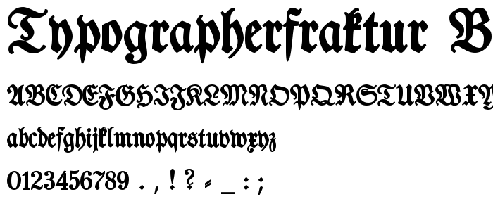 Typographerfraktur_Bold font