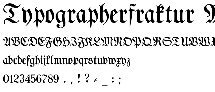 Typographerfraktur_Medium font