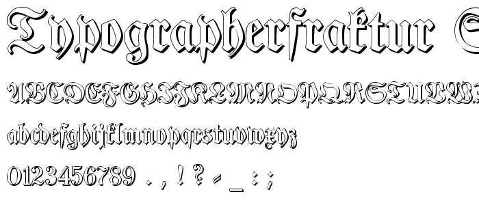 Typographerfraktur_Shadow font