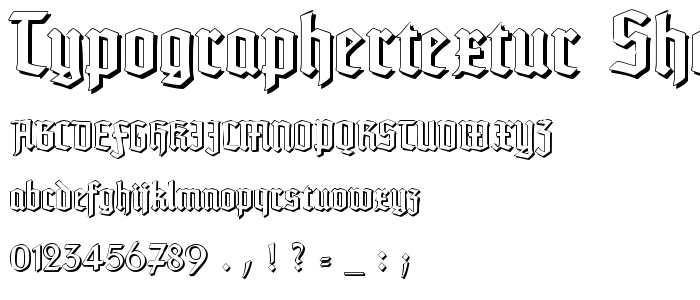 Typographertextur_Shadow font