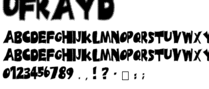 Ufrayd font