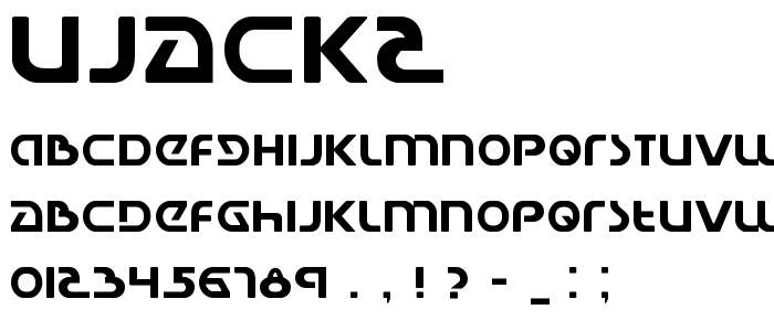 Ujack2 font