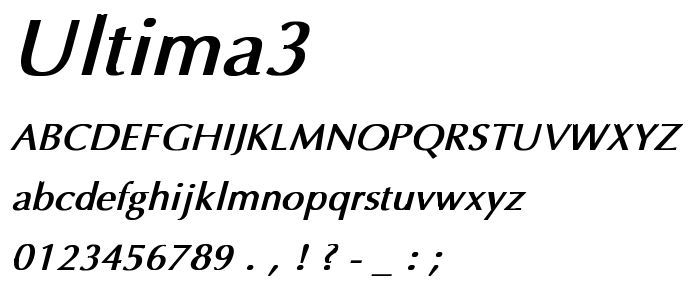 Ultima3 font