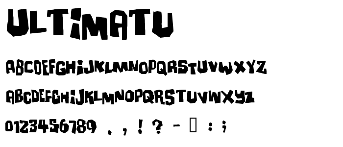 Ultimatu font