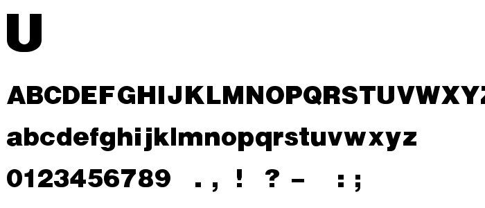 Ultrabla font