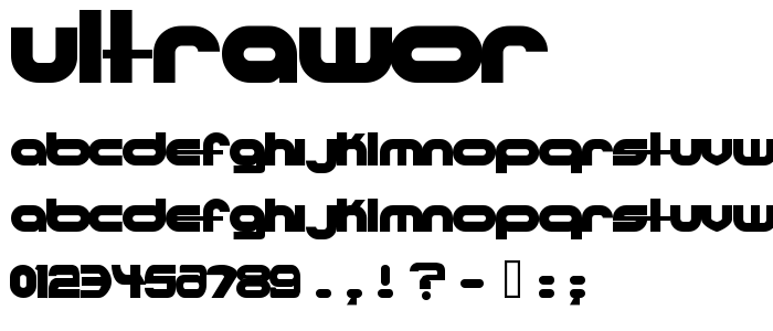 Ultrawor font