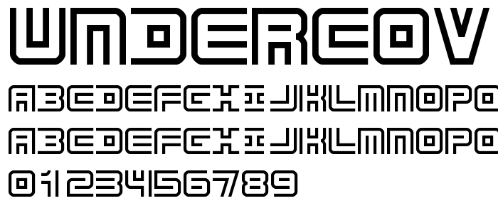 Undercov font