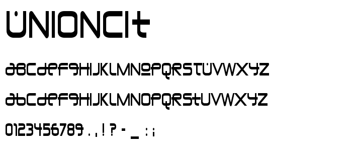 Unioncit font