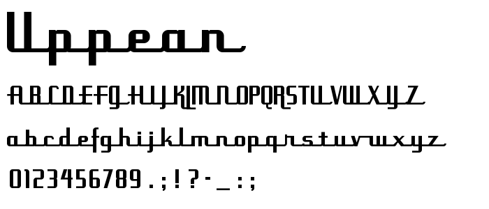 Uppean font