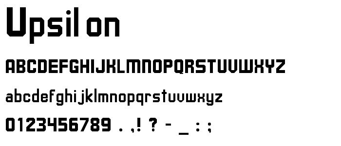 Upsilon font