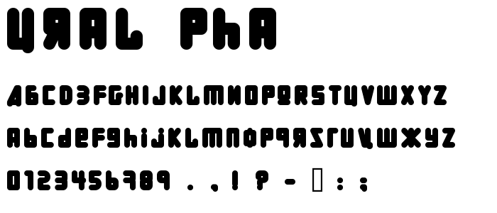 Ural_Pha font