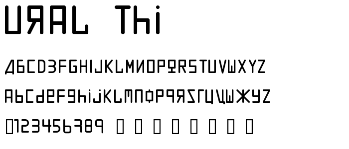 Ural_Thi font