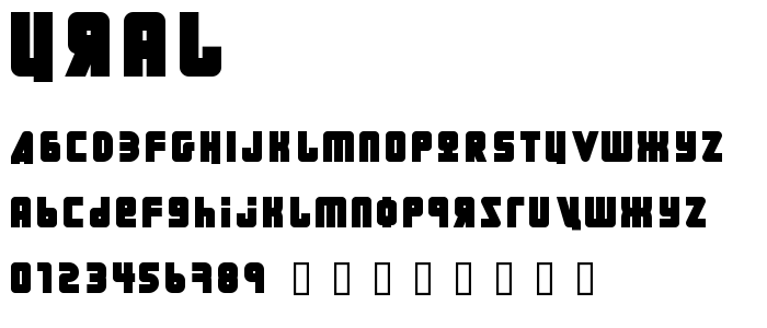 Ural font