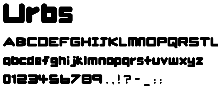 Urbs font