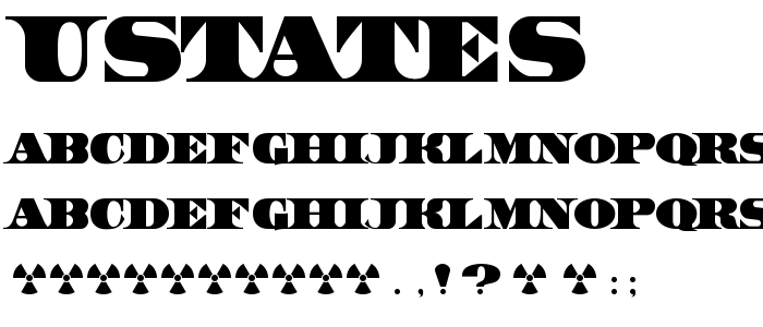 Ustates font