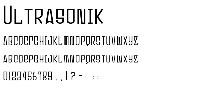 Ultrasonik font