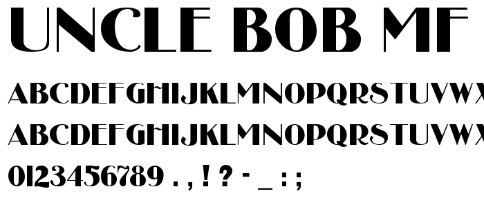 Uncle_Bob_Mf font