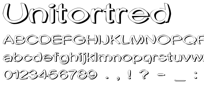 Unitortred font