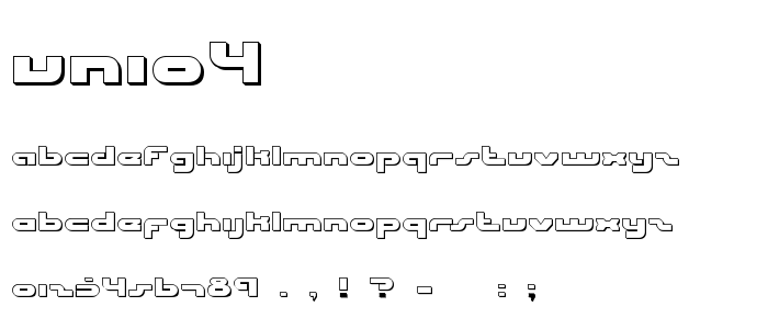 Unio4 font