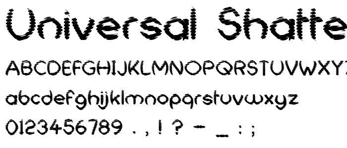 Universal_Shatter font
