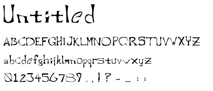 Untitled font