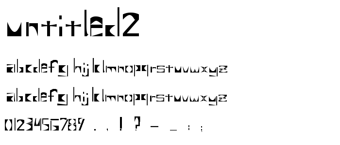 Untitled2 font