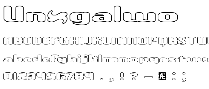 Unxgalwo font