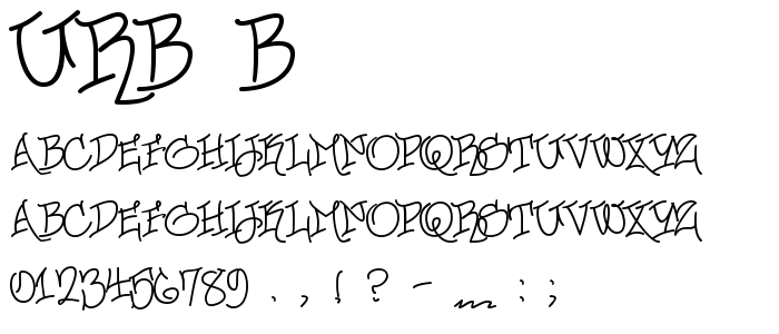 Urb_B font