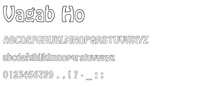 Vagab_Ho font