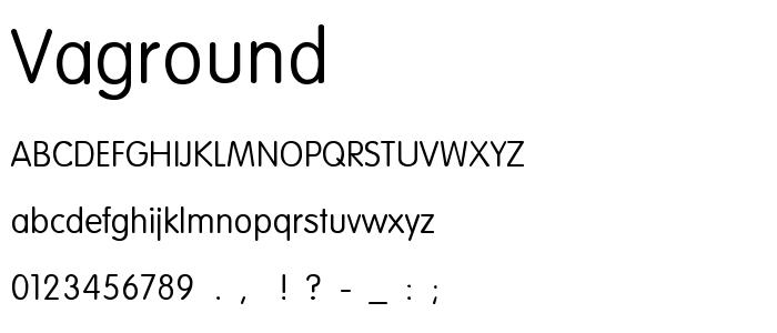 Vaground font