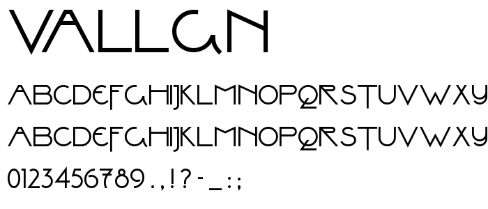 Vallgn font