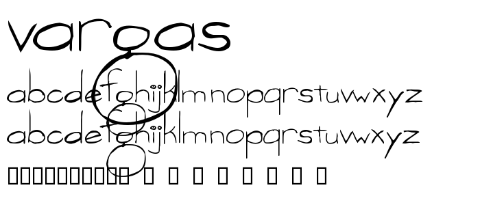 Vargas font