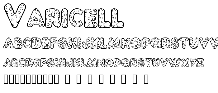 Varicell font