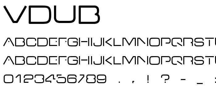 Vdub font