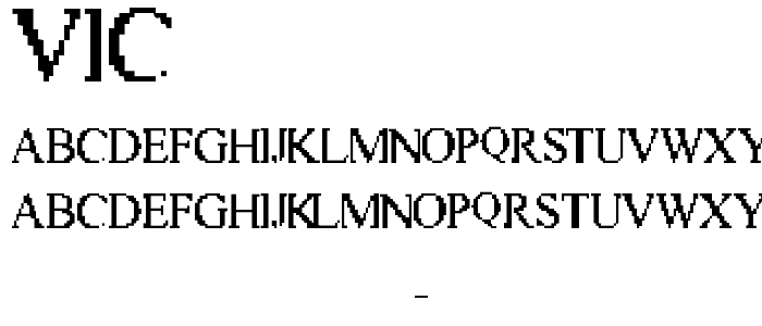 Vic font