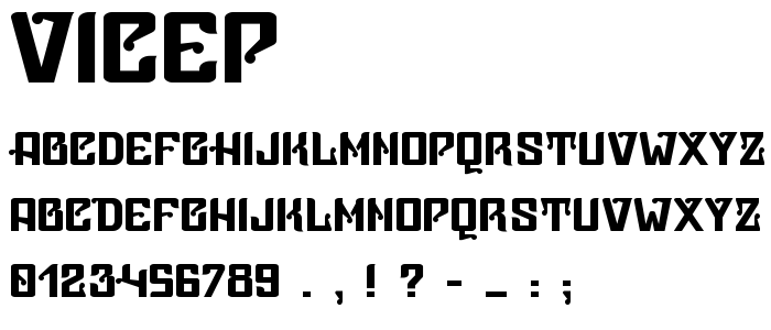 Vicep font