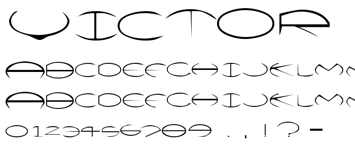 Victor font