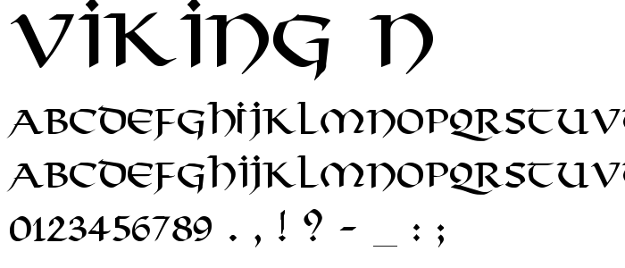 Viking_N font