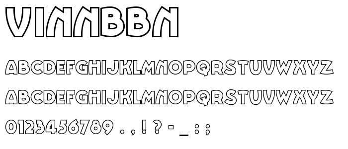 Vinnbbn font