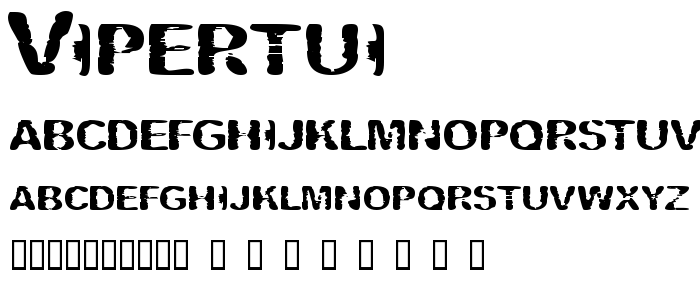 Vipertui font