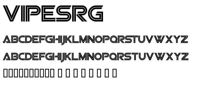 Vipesrg font