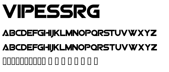 Vipessrg font