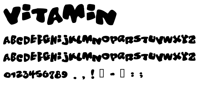 Vitamin font