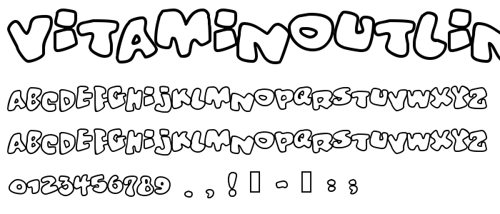 Vitaminoutline font