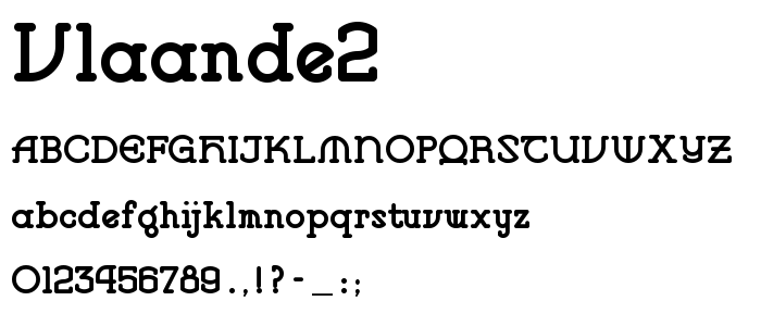 Vlaande2 font