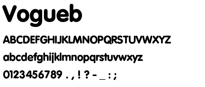 Vogueb font