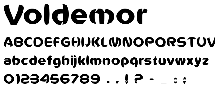 Voldemor font