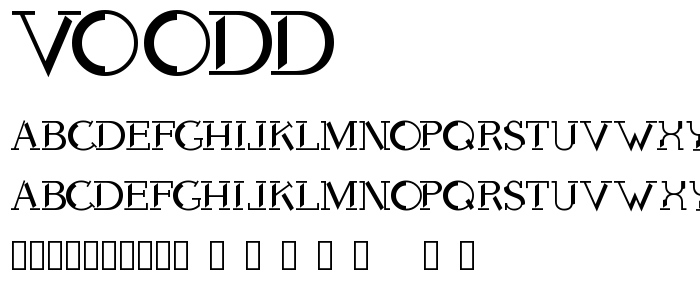 Voodd font