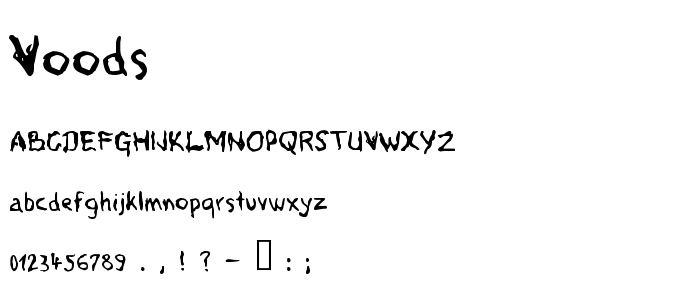 Voods font