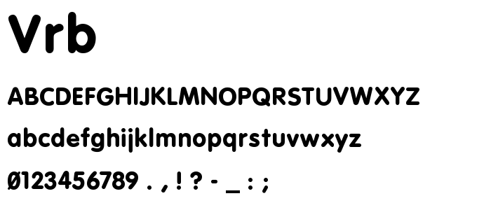 Vrb font